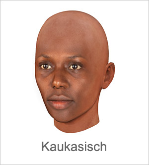 3D Gesicht - Kaukasisch