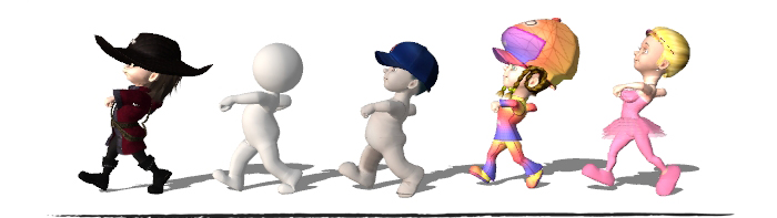 Enter into 3D Cartoon World