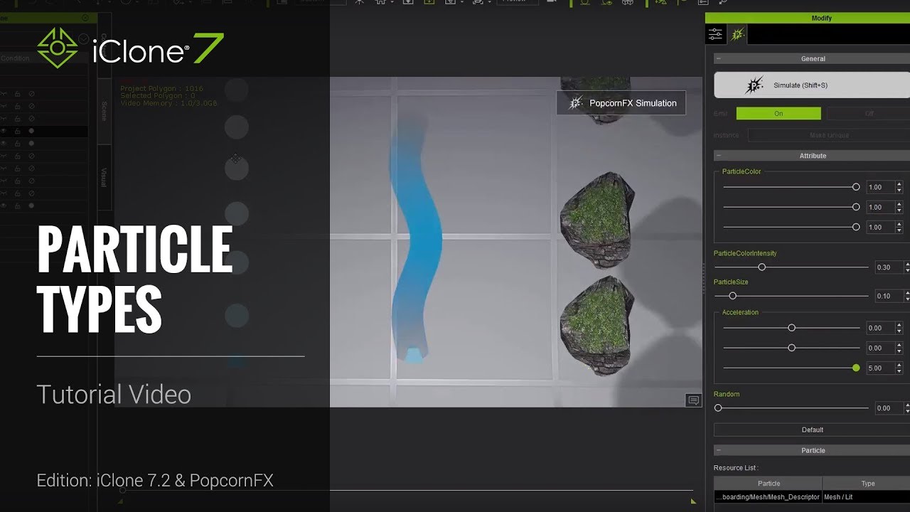PopcornFX video - Tutorial