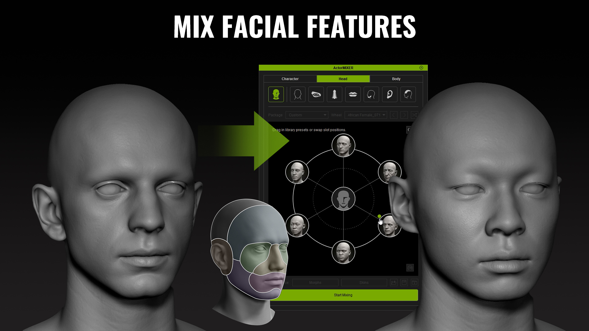 actormixer screenshot - Mix Facial Features