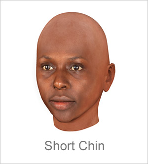 3D Avatar creato - Short Chin