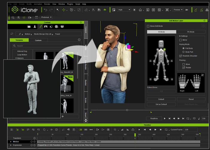 face generator - ai generated face - body animation