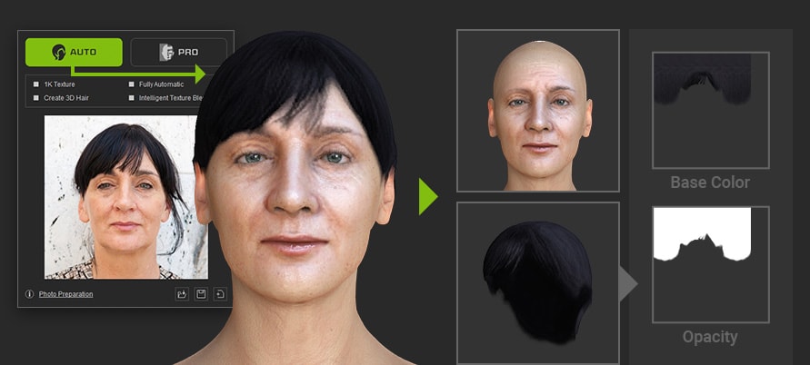 headshot - 3d hair creation