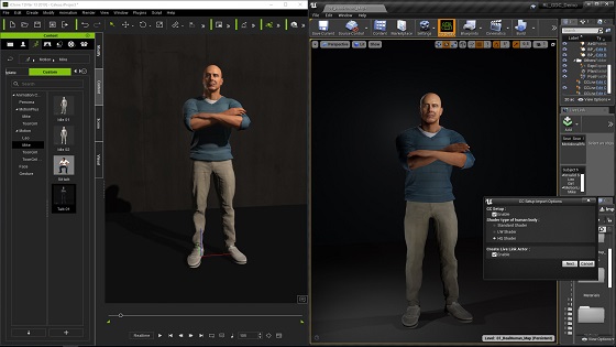 game character design - unreal shader assignment - character creator