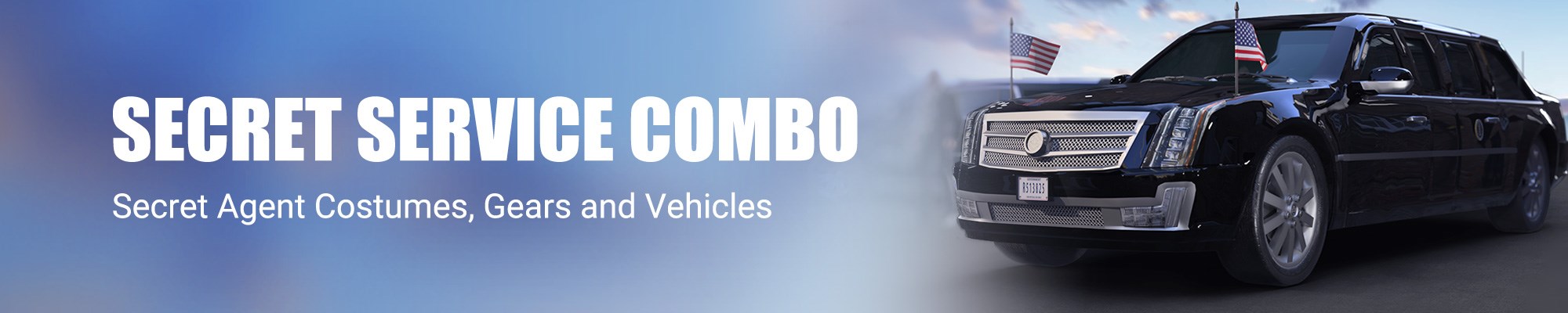 Secret Service Combo - Secret Agent Costumes, Gears and Vehicles