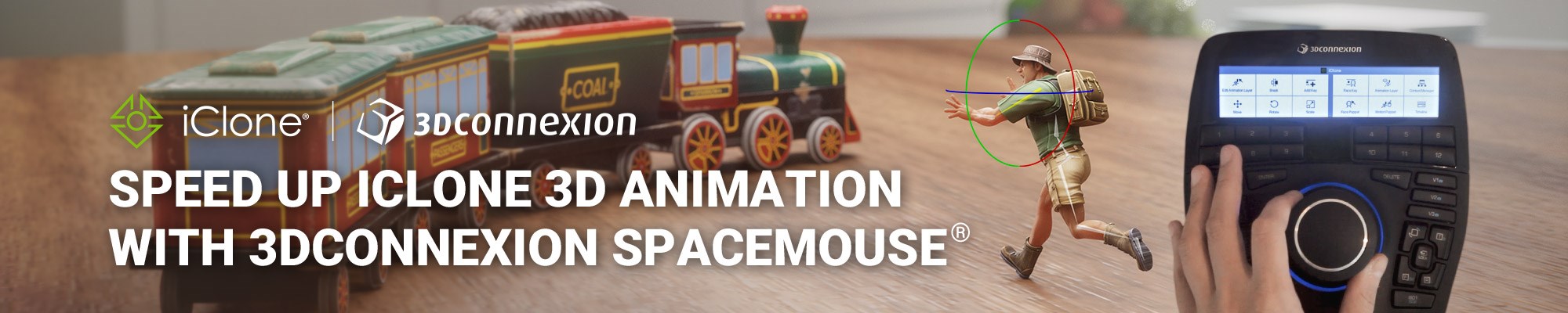 Speed up iClone 3D Animation with 3Dconnexion SpaceMouse