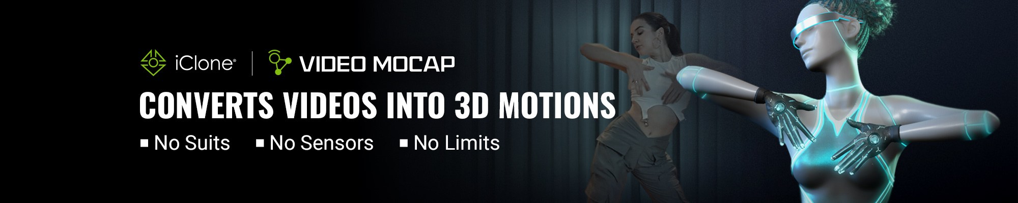 iClone Video Mocap Converts Videos into Editable 3D Motions
