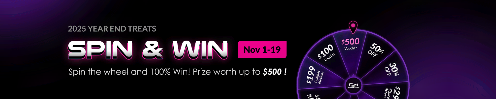 2025 Year End Treats! Spin & Win
