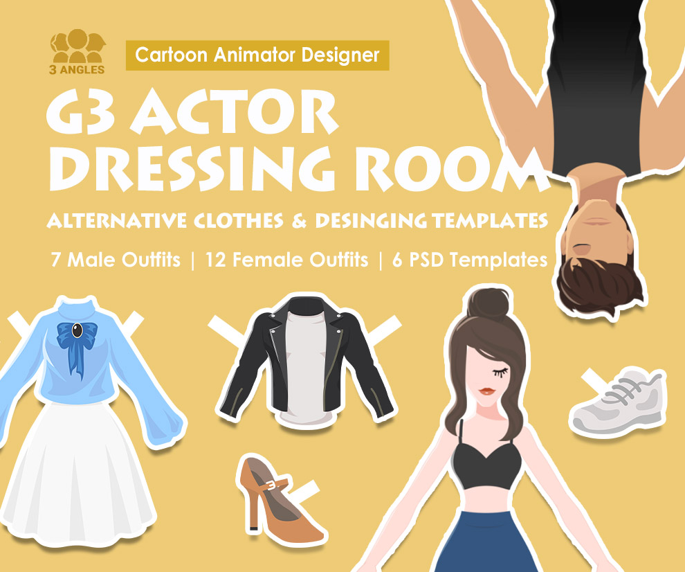 2d character - a dress up tool for modifying clothes
