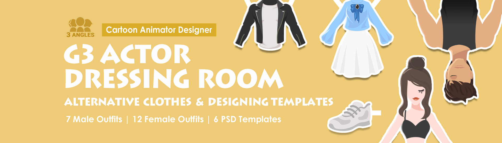 2d character - a dress up tool for modifying clothes