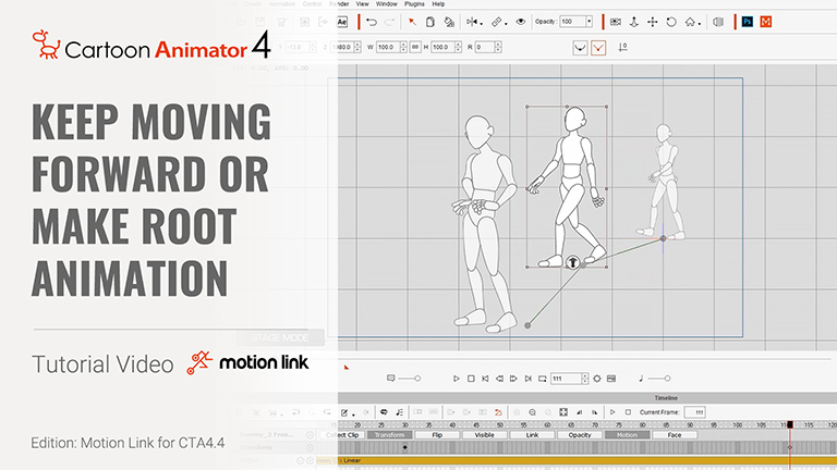 3d mocap to 2d-keep moving forward or make root animation tutorial video