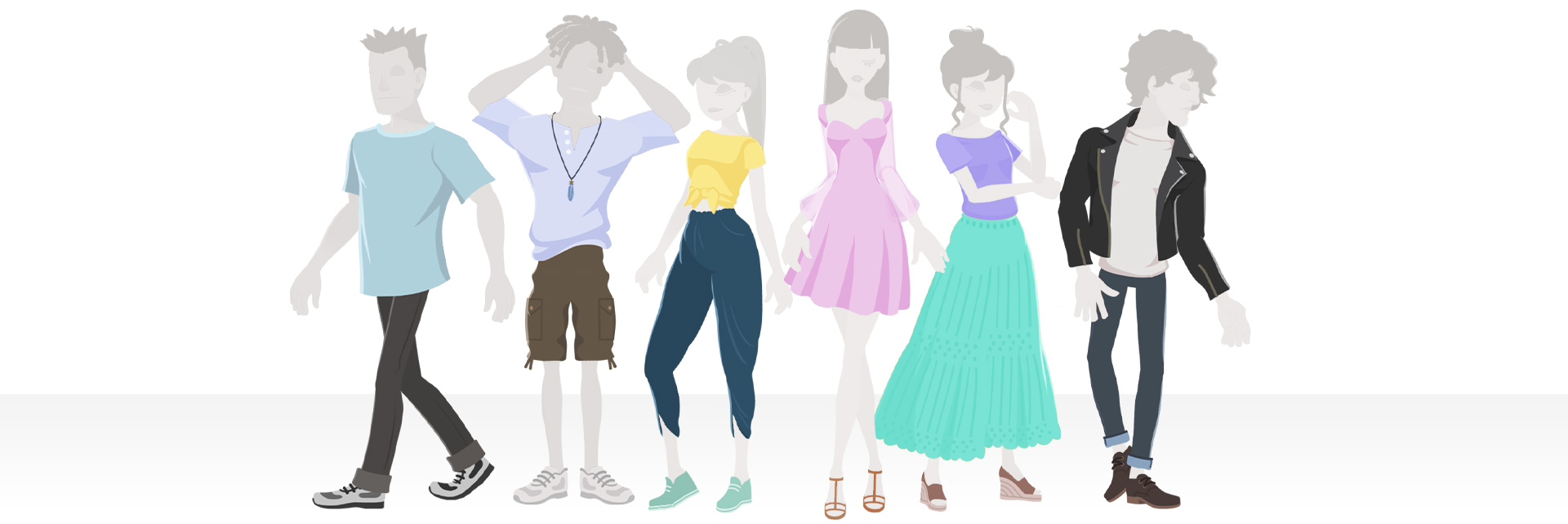 2d clothes animation - casual outfits