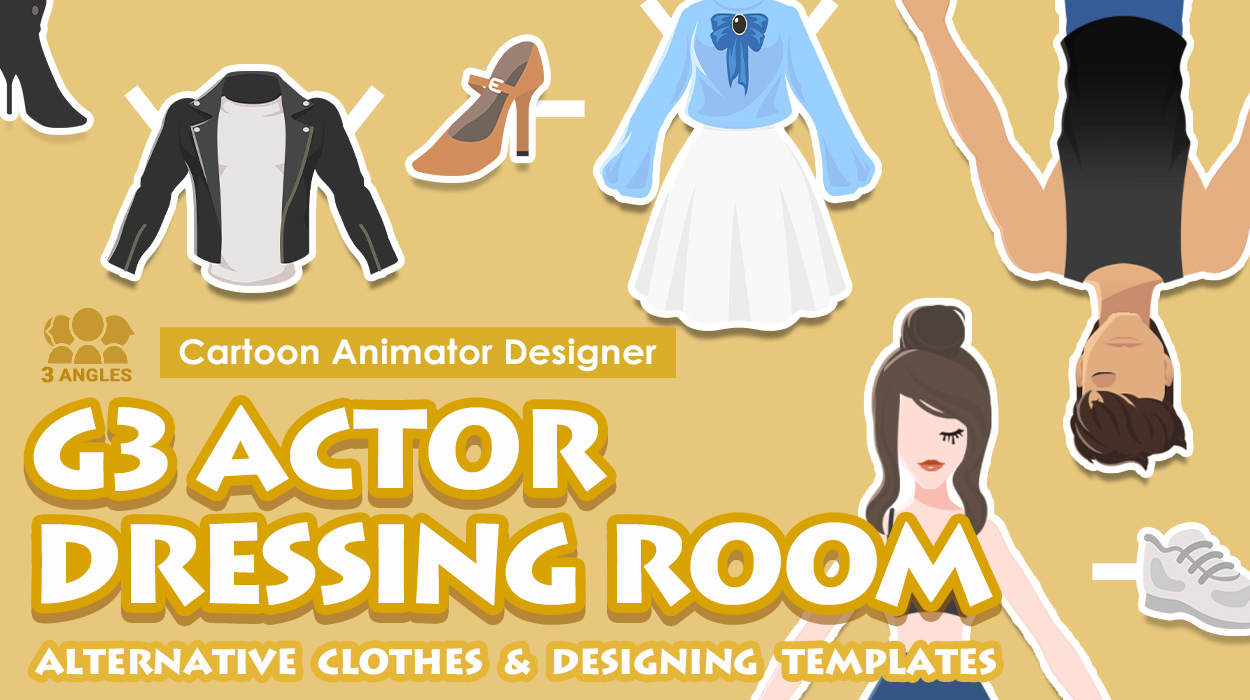 Cartoon Animator - G3 Actor Dressing Room Pack