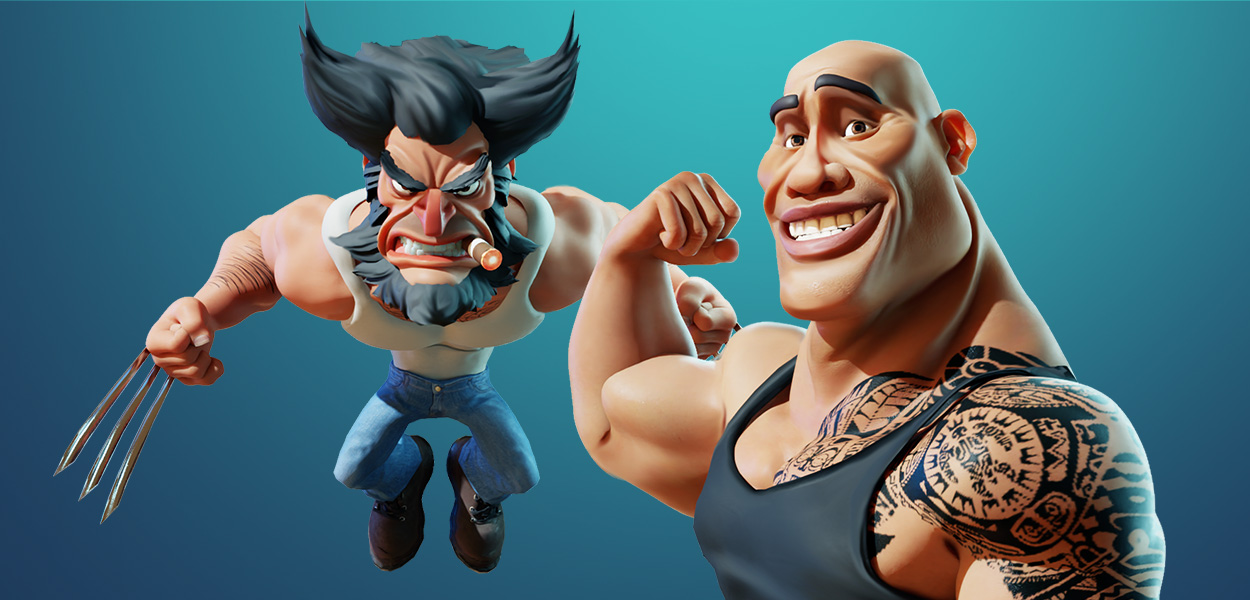 cartoon character-various adventurous plot
