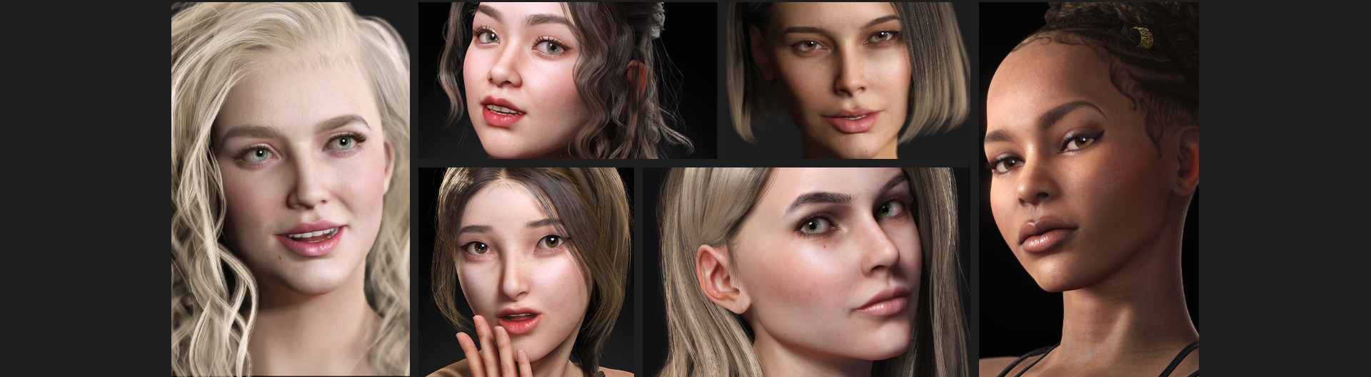 Character Creator - HD Glamor Mixer  Hyper-Real Facial Details