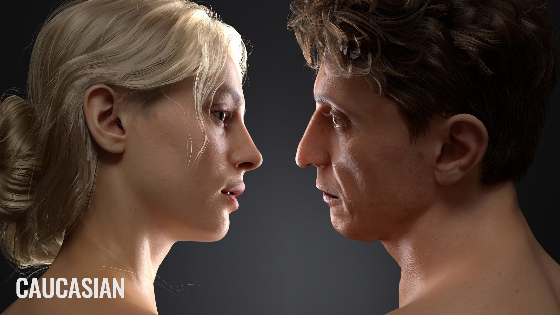Character Creator - Ultra Head -ActorMixer - Caucasian