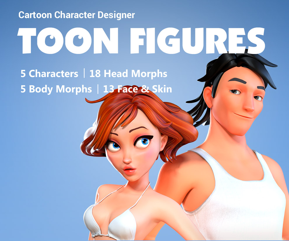 Character Creator Content Pack - Cartoon Character Designer