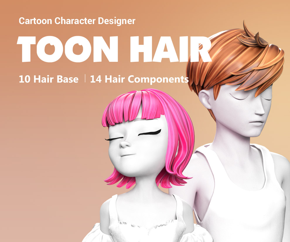 Cartoon Character Designer - Toon Hair