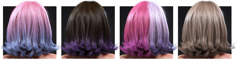3D Hair - Color Variations