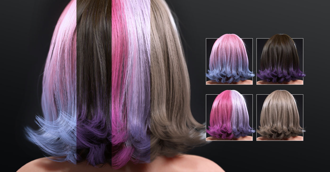3D Hair - Color Variations