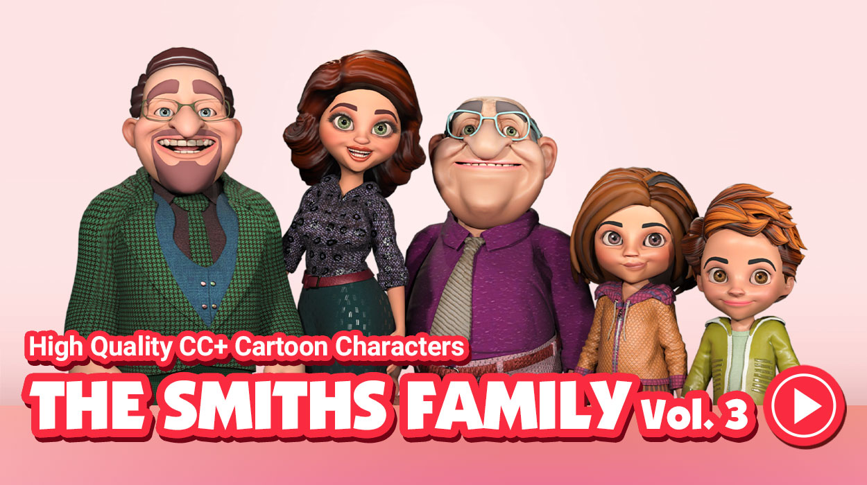 The Smiths Family Vol.3 3D Models Character Creator