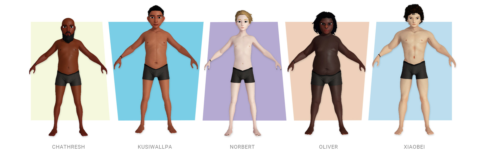 We're Homies-body shapes in underwears