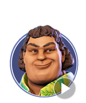 cartoon character-Koa-facial expression video