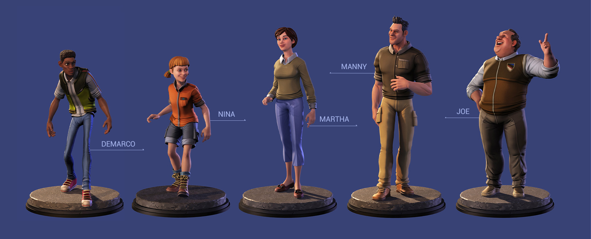 adventure figures set-body shapes in clothes