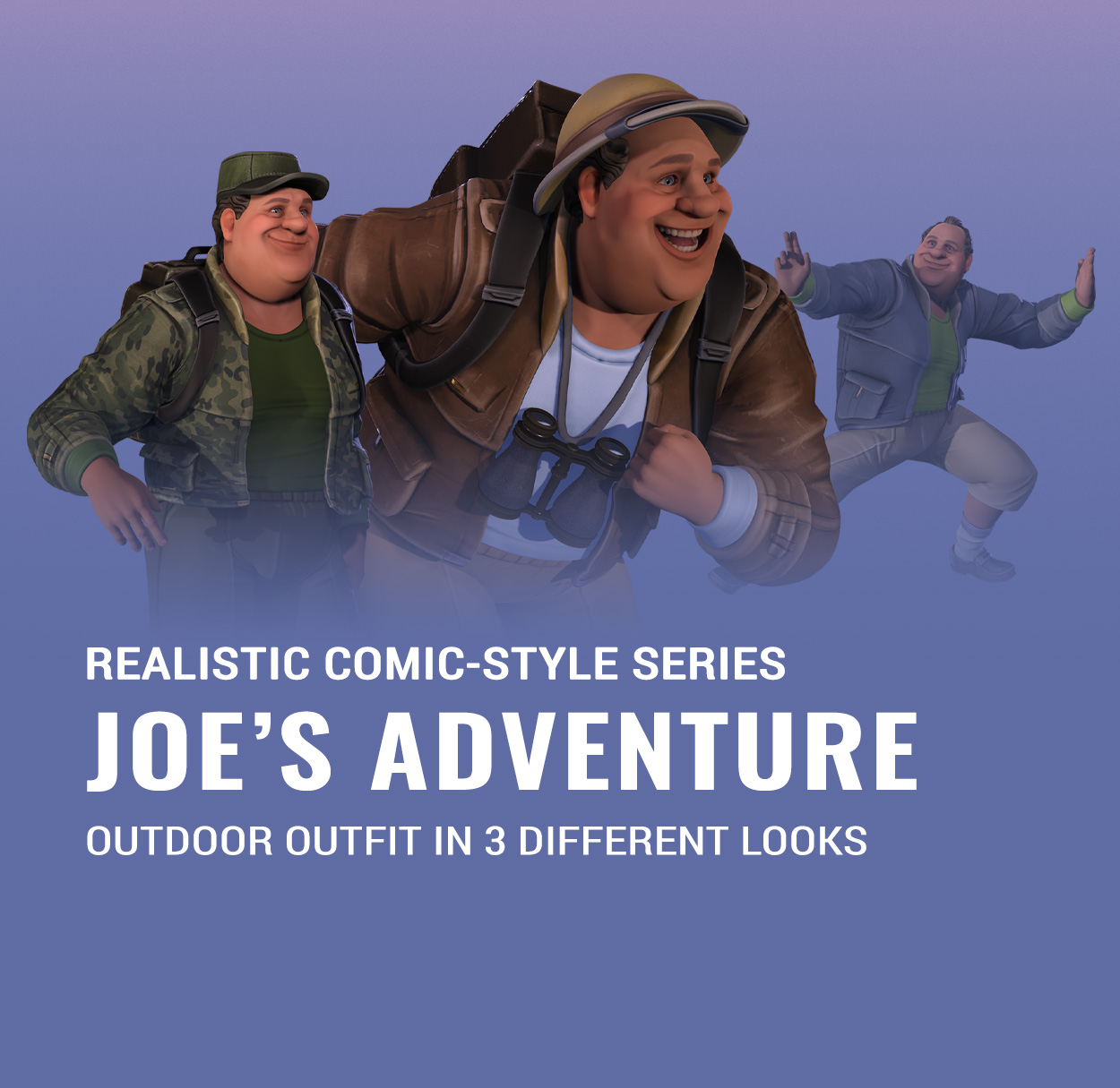 3d Adventure Outfits and Gears Combo-Joe
