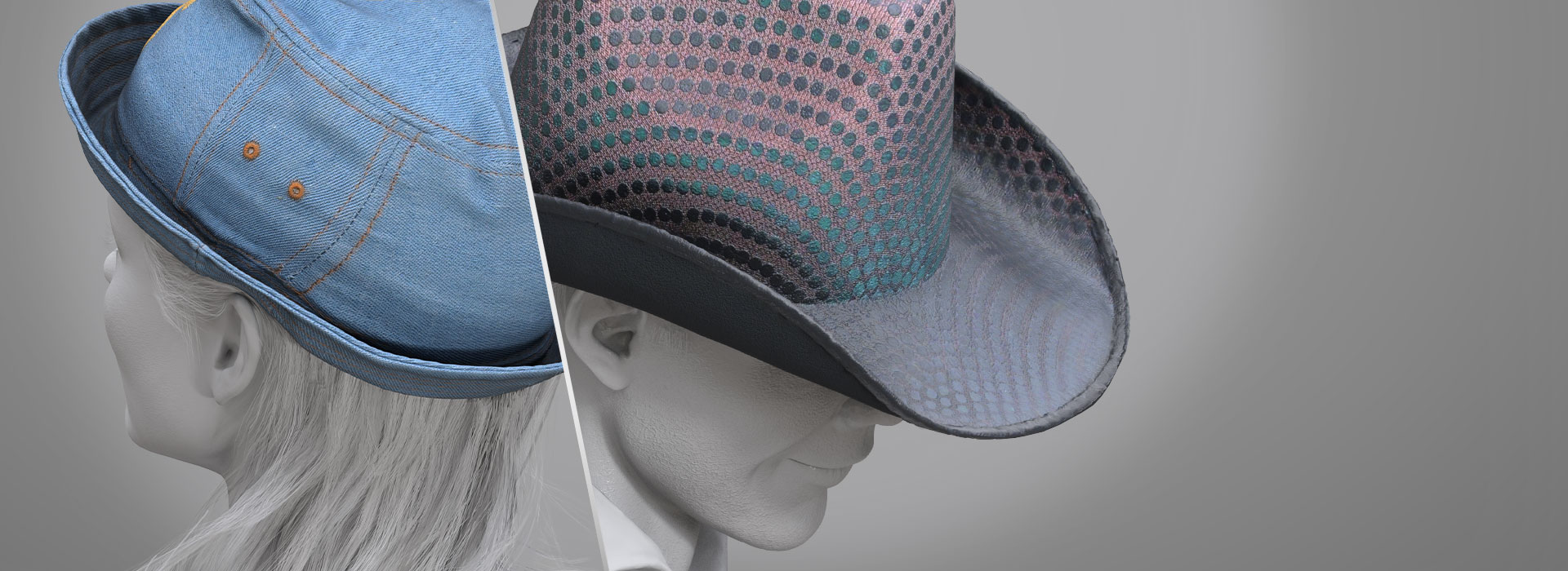 3d scan hats-edgy hat collection
