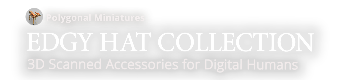 3d scan hats-3D Scan Accessory For Digital Human 