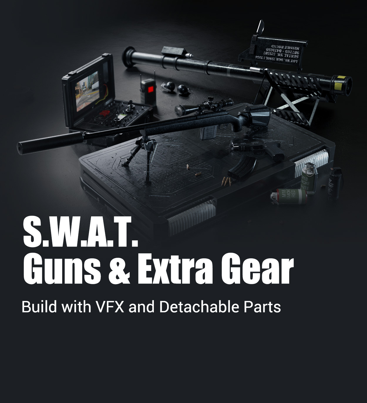 swat character-S.W.A.T. Guns & Extra Gear
