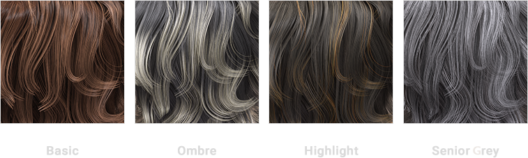 smart hair-color variation
