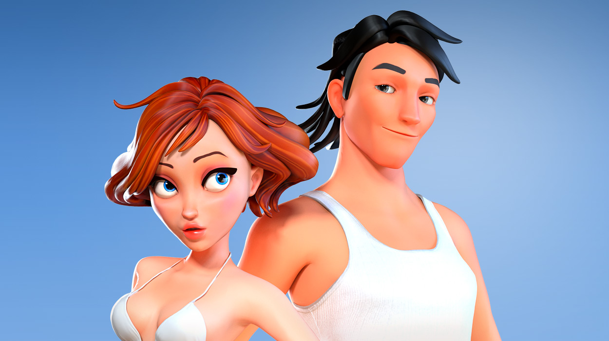 iClone content - Toon Maker 2 - 3d cartoon model - avatar creator