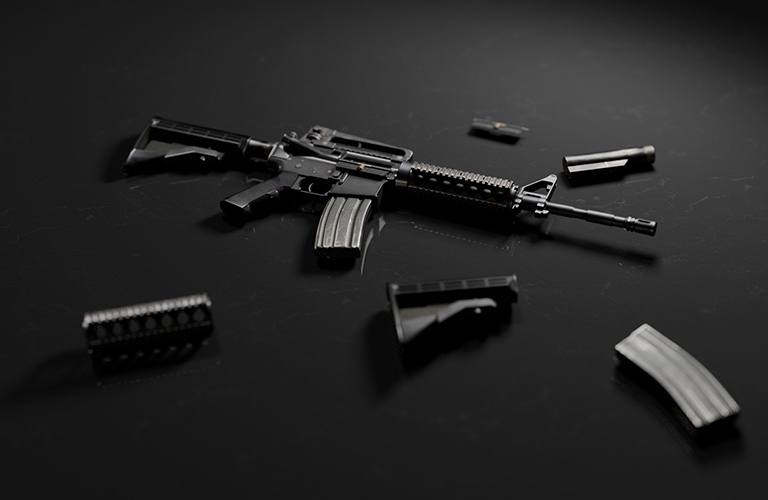3d animation -  CQB - Bonus M4 Rifle