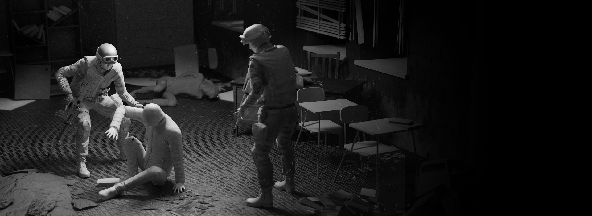 3d animation - CQB - HOSTAGE RESCUE