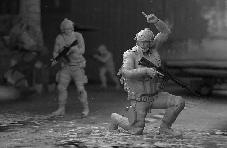 3d animation - CQB - PATROL & HAND SIGNALS