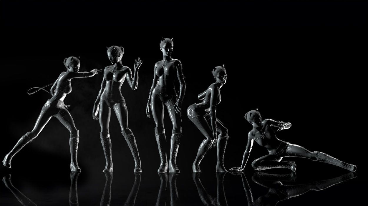 3d animation - Panther Lady - Inspired by Catwoman