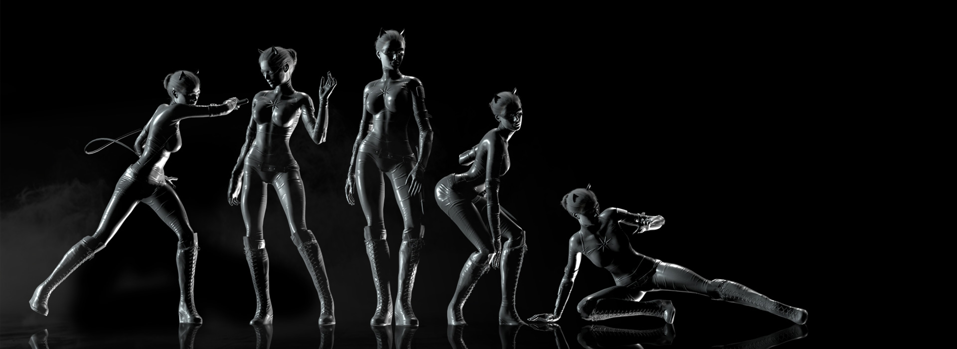3d animation - Panther Lady - Inspired by Catwoman