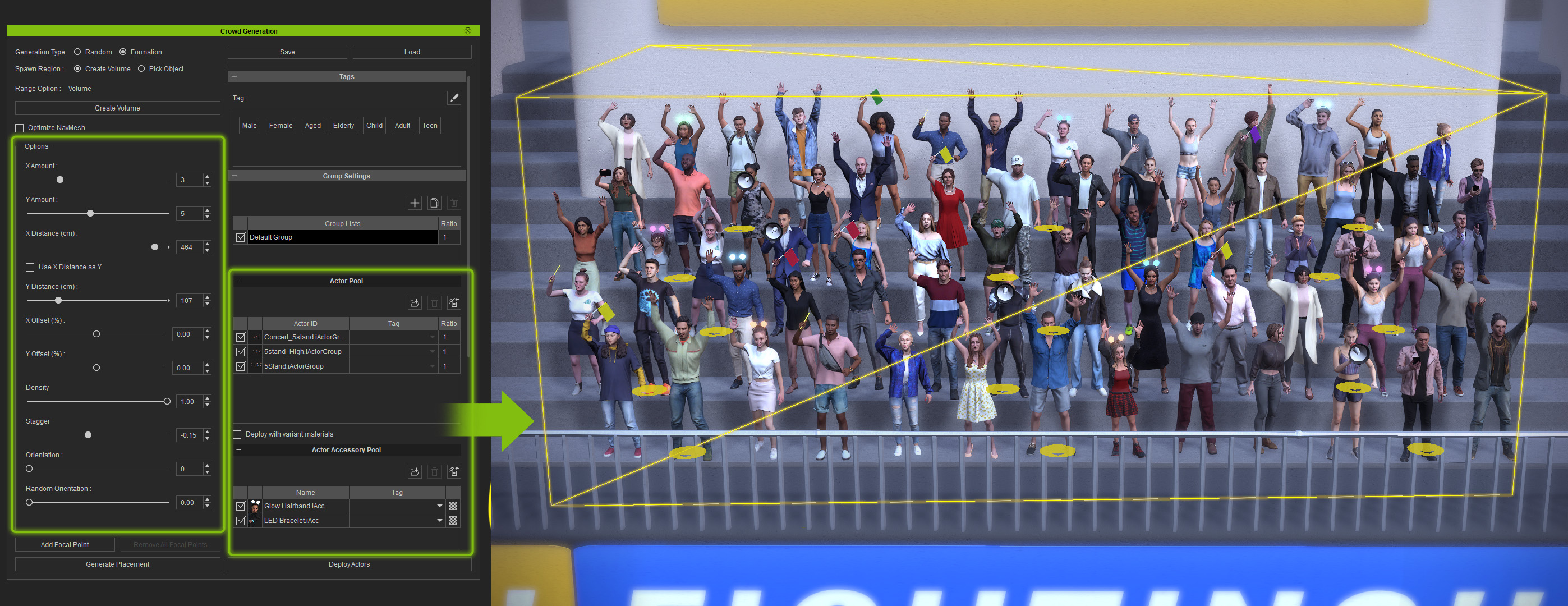 iClone Crowd Gen & ActorGroup