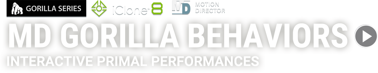 3d animation - motion director - MD Gorilla Behaviors