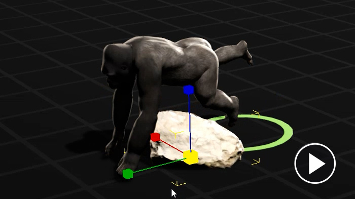 3d animation-vert-flatland tricks Falling - Foot & Hand Contact