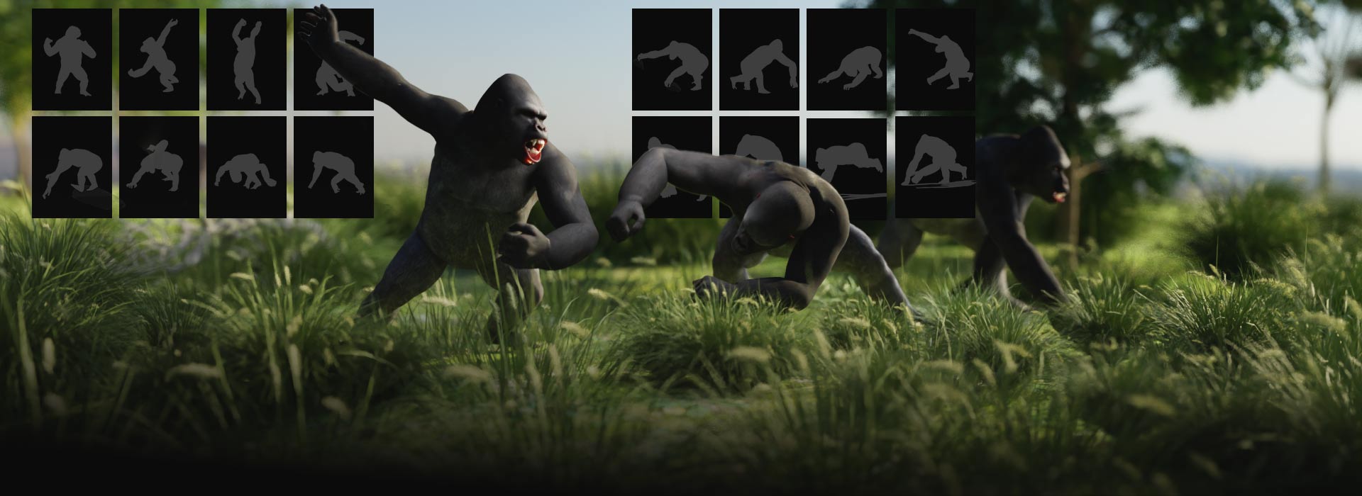 3d animation - motion director - MD Gorilla Clash