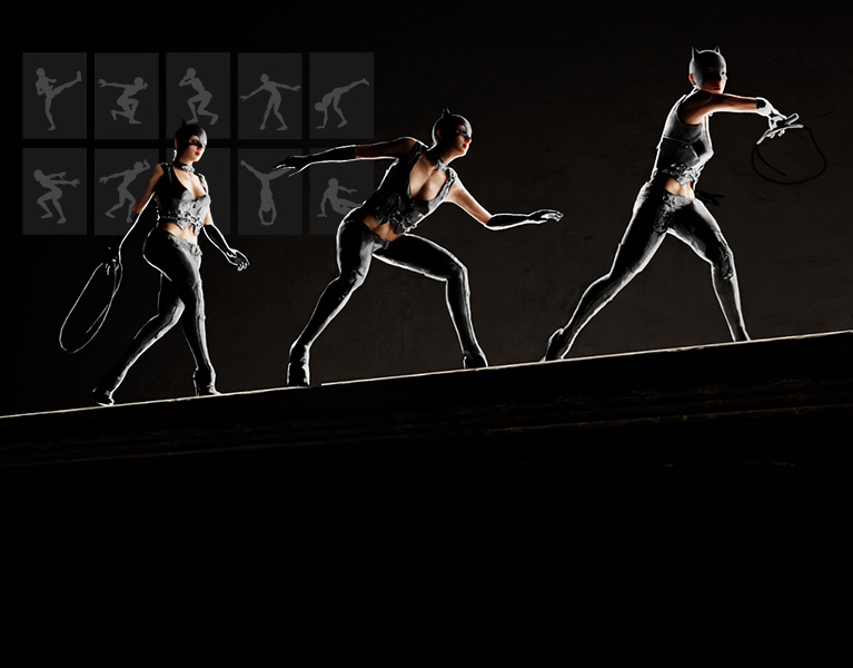 3d animation - motion director - MD Panther Lady