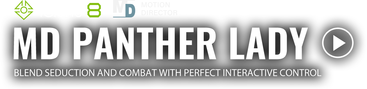 3d animation - motion director - MD Panther Lady