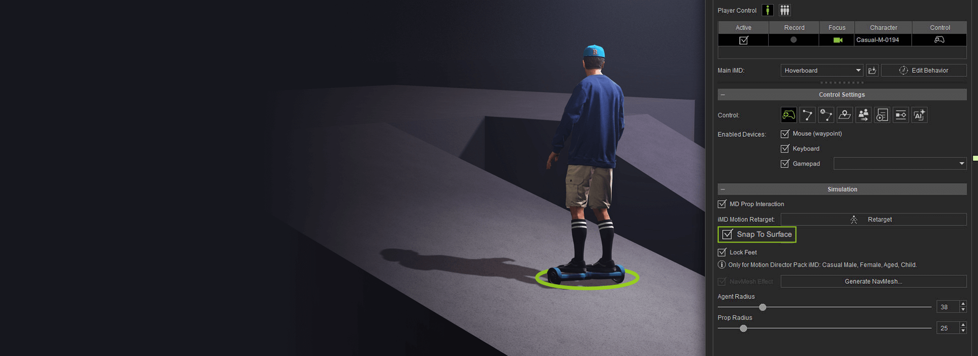 iClone Motion Director - Respond to Terrain Height