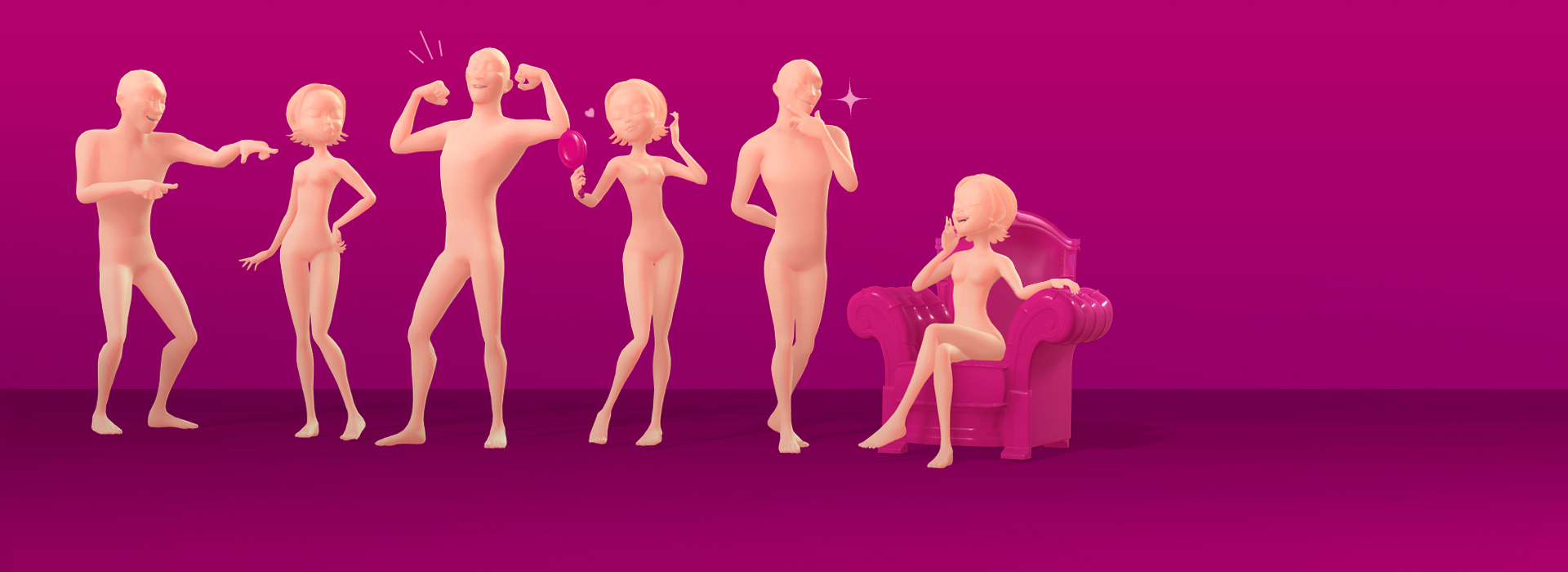 classical cartoon motion - Evil Diva Moves