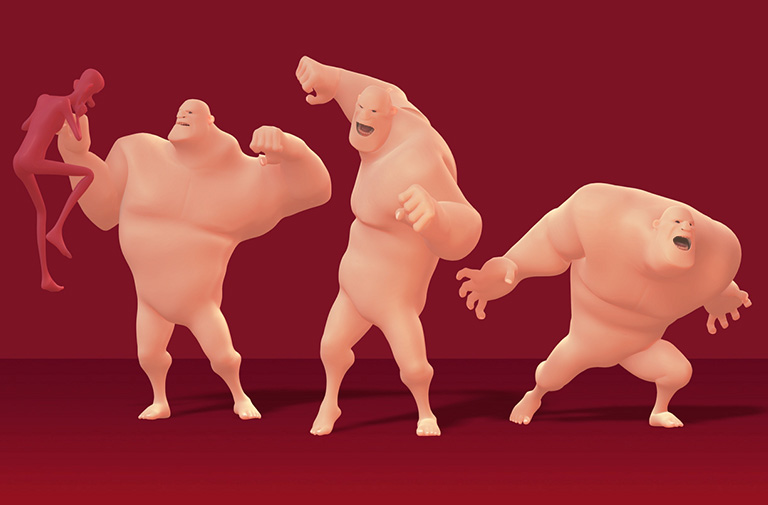 classical cartoon motion - Violent Moves