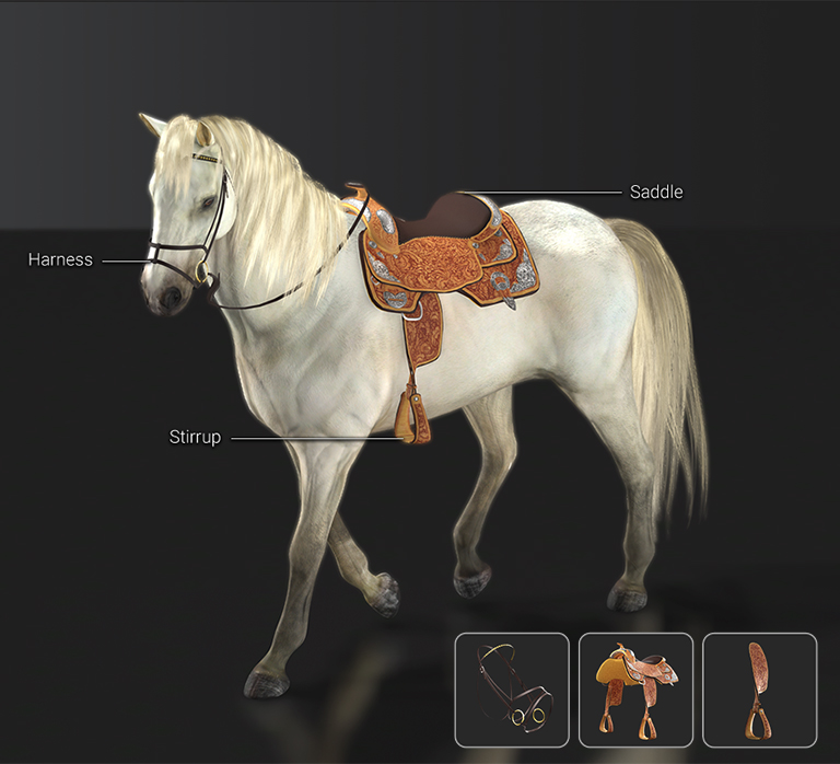 3D Horse Accessories & Props