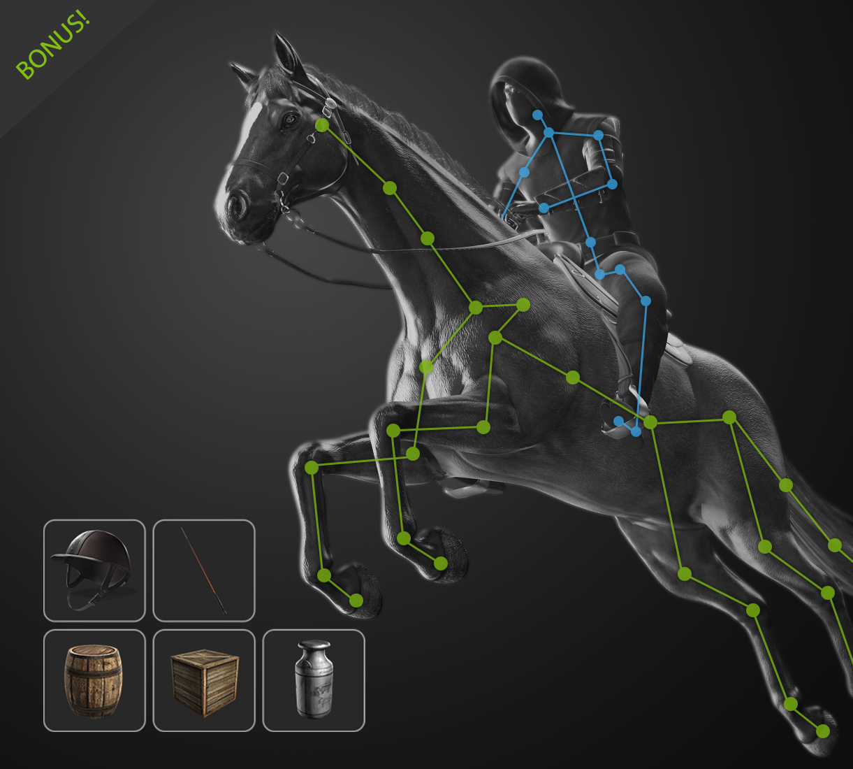 Realistic 3D Horse - Horse & Tack Combo - Bonus
